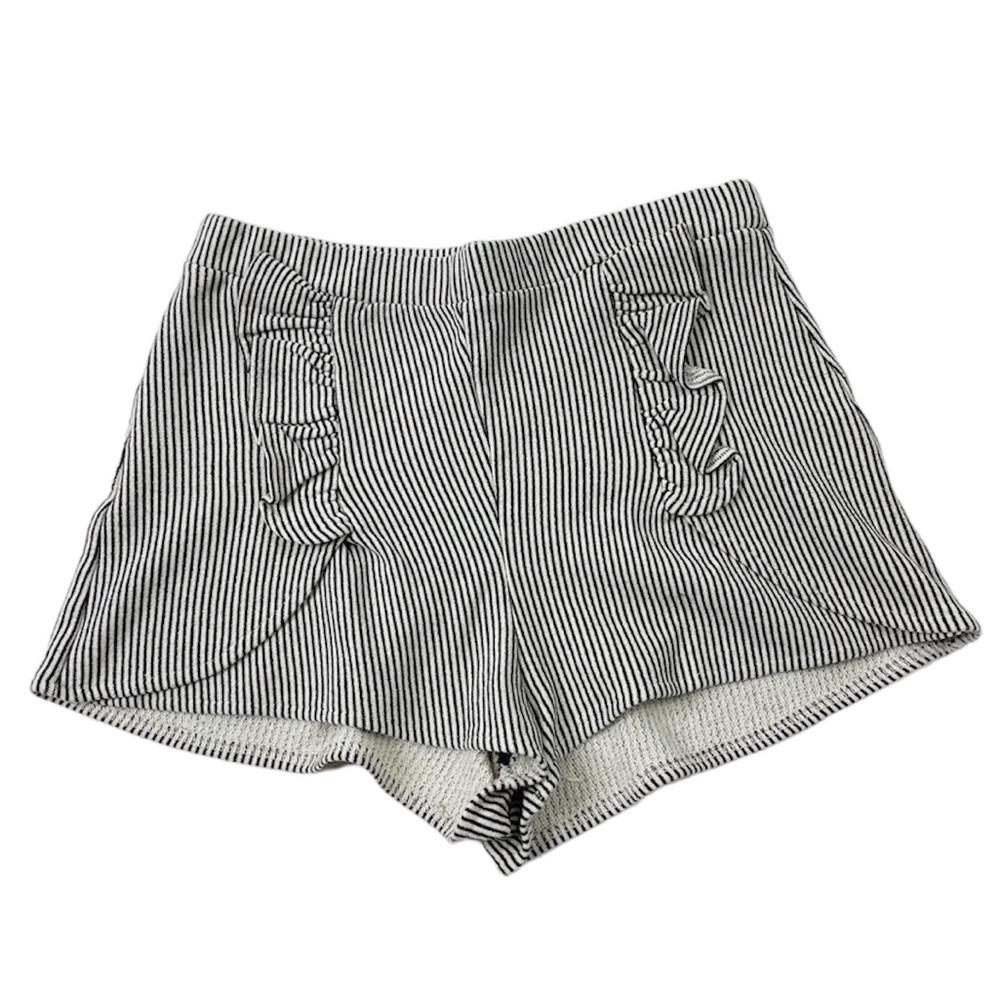 Zara Pinstripe High Rise Shorts